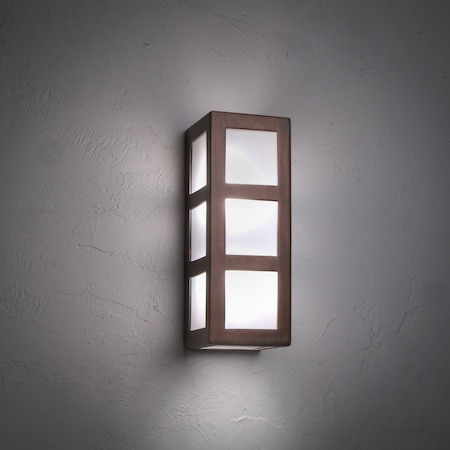 Luxury Lighting Varien Bay 15in. High Ceramic Outdoor Wall Light, Antique Copper Finish 189-77(W9) ACop u/d-7-17